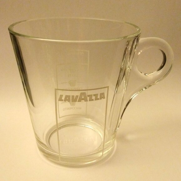 Lavazza Glass Coffee Mug 16oz Trasparenza Collection Deséa Mug - Picture 5 of 6
